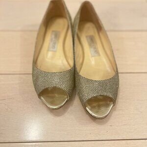 Jimmy Choo Isabel Glitter flats size 6.5